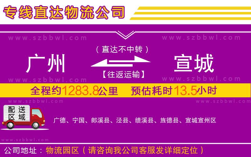 廣州到宣城物流專線