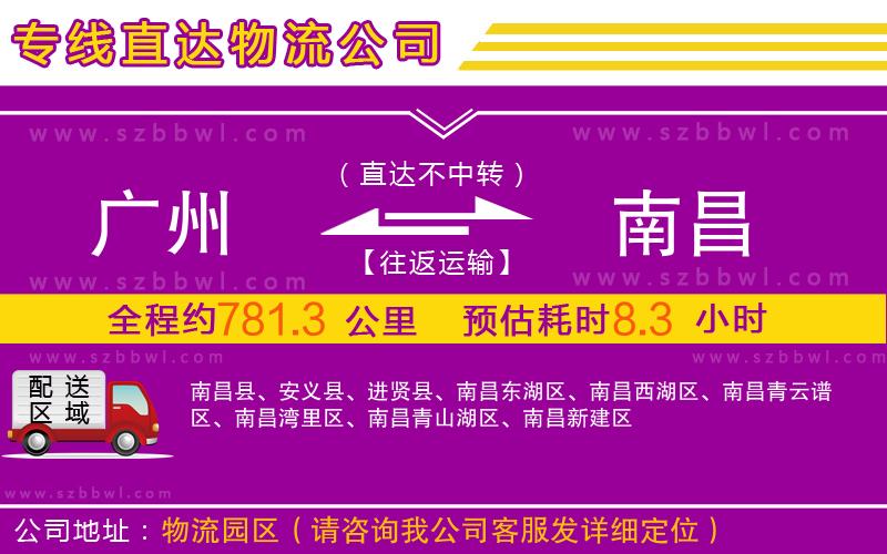 廣州到南昌物流公司