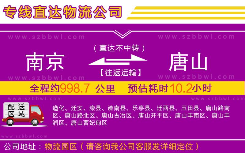 南京到唐山物流專(zhuān)線