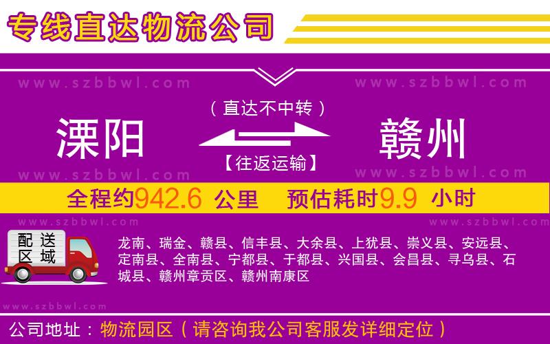 溧陽(yáng)到贛州物流專(zhuān)線(xiàn)