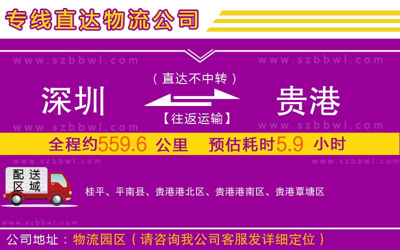 深圳到貴港物流專線