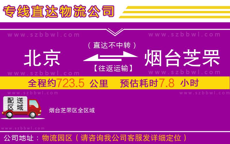 北京到煙臺芝罘區(qū)物流公司