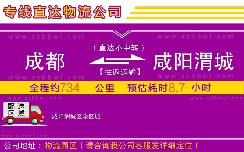 成都到咸陽渭城區(qū)物流公司