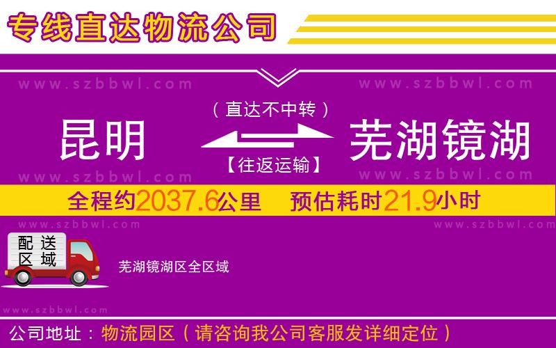 昆明到蕪湖鏡湖區(qū)物流公司