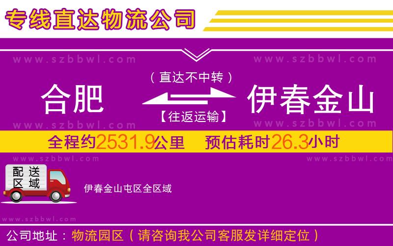 合肥到伊春金山屯區(qū)物流公司