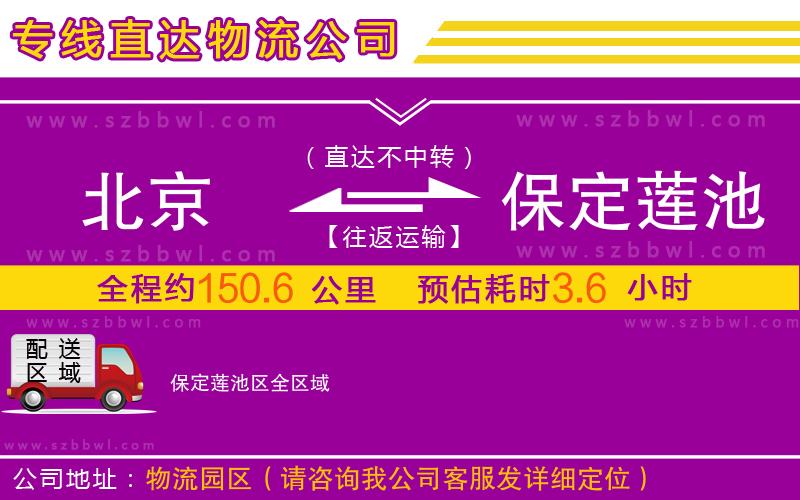 北京到保定蓮池區(qū)物流公司