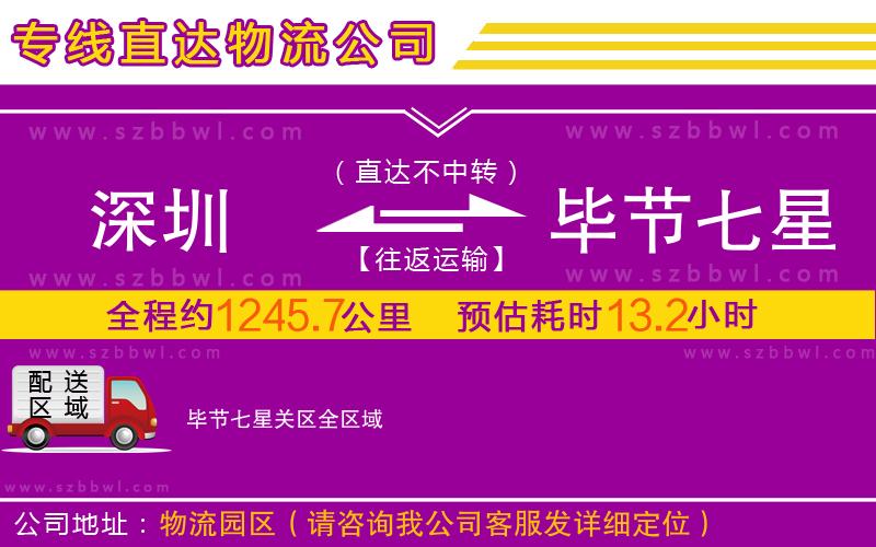 深圳到畢節(jié)七星關(guān)區(qū)物流專線