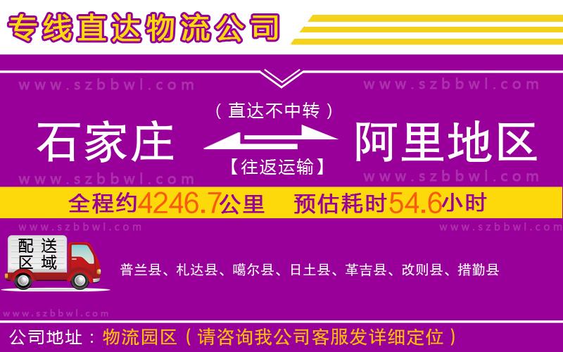 石家莊到阿里地區(qū)物流專線