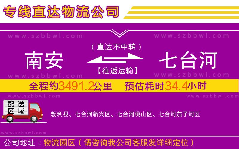 南安到七臺河物流專線