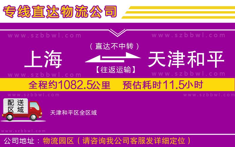 上海到天津和平區(qū)物流專(zhuān)線(xiàn)