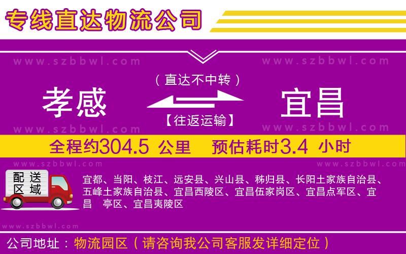 孝感到宜昌物流公司