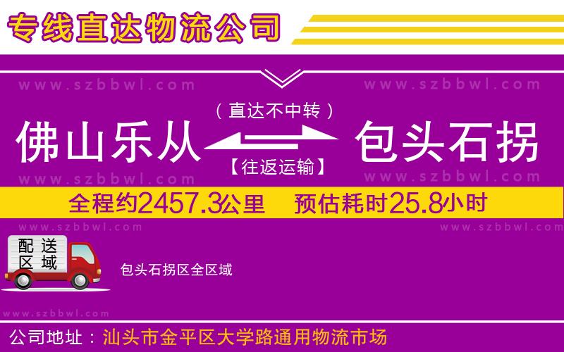佛山樂從鎮(zhèn)到包頭石拐區(qū)物流公司