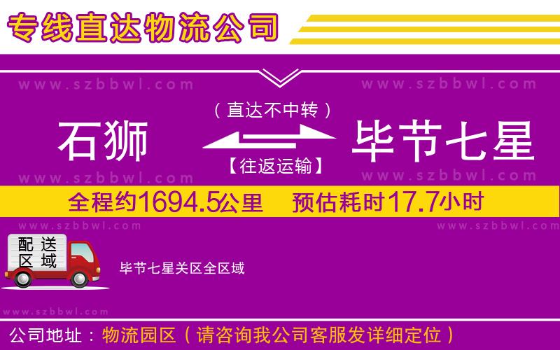 石獅到畢節(jié)七星關區(qū)物流專線