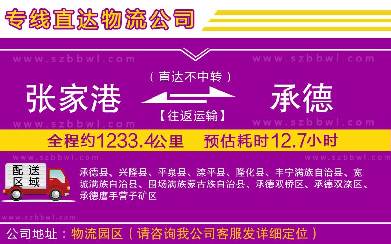 張家港到承德物流公司