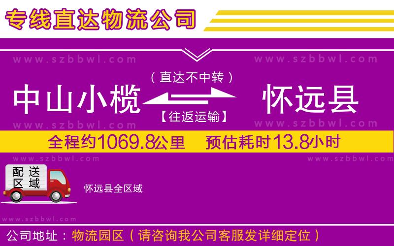 中山小欖到懷遠(yuǎn)縣物流專線