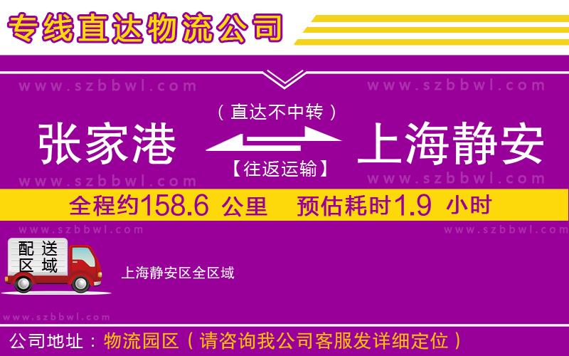 張家港到上海靜安區(qū)物流專線