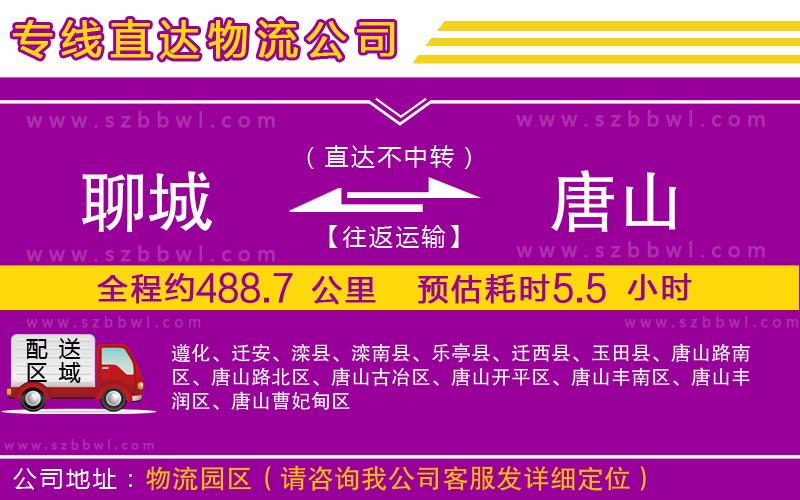 聊城到唐山物流專線
