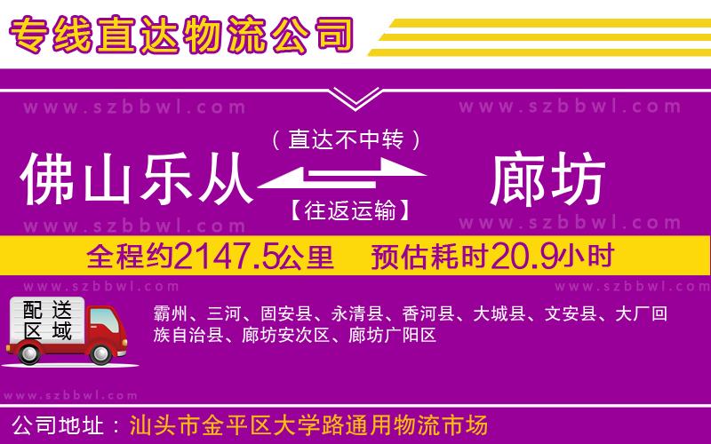 佛山樂(lè)從鎮(zhèn)到廊坊物流專(zhuān)線(xiàn)