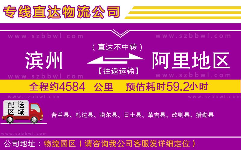 濱州到阿里地區(qū)物流專線
