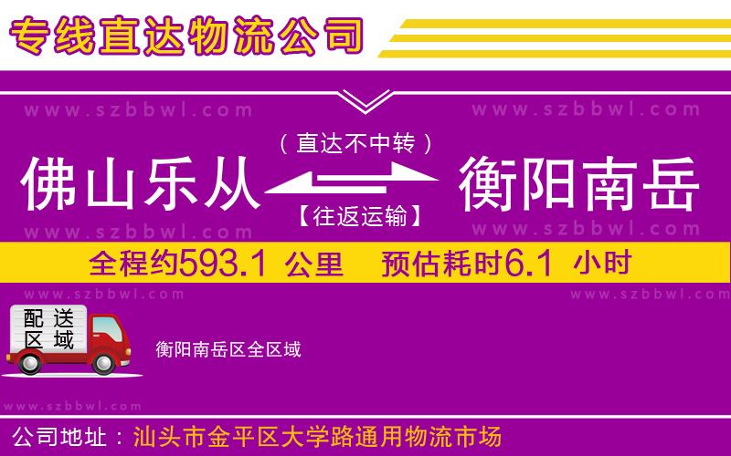 佛山樂(lè)從鎮(zhèn)到衡陽(yáng)南岳區(qū)物流專線