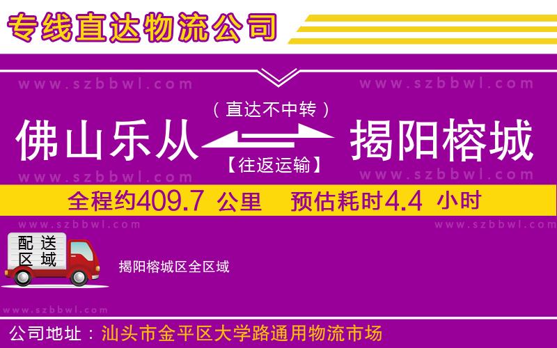 佛山樂從鎮(zhèn)到揭陽榕城區(qū)物流公司