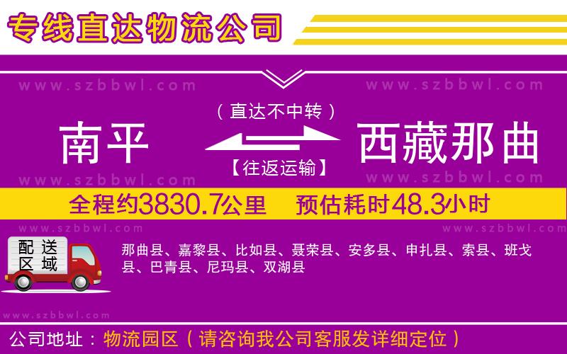 南平到西藏那曲地區(qū)物流公司