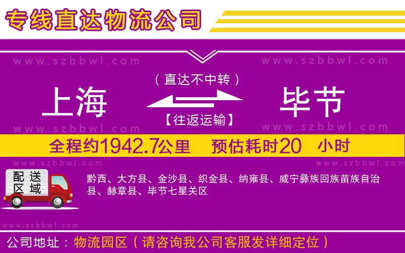 上海到畢節(jié)物流專線