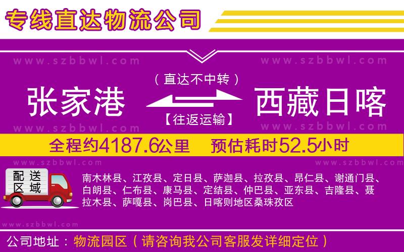 張家港到西藏日喀則地區(qū)物流公司
