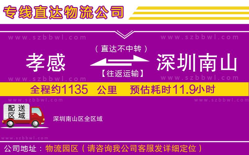 孝感到深圳南山區(qū)物流公司