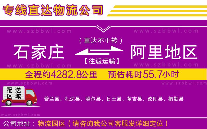 石家莊到阿里地區(qū)物流公司