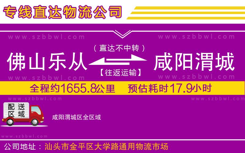 佛山樂(lè)從鎮(zhèn)到咸陽(yáng)渭城區(qū)物流公司