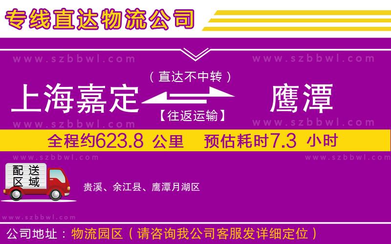 上海嘉定區(qū)到鷹潭物流公司
