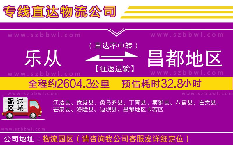 樂從到昌都地區(qū)物流專線