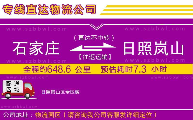 石家莊到日照嵐山區(qū)物流公司