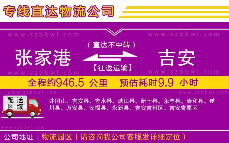 張家港到吉安物流專線