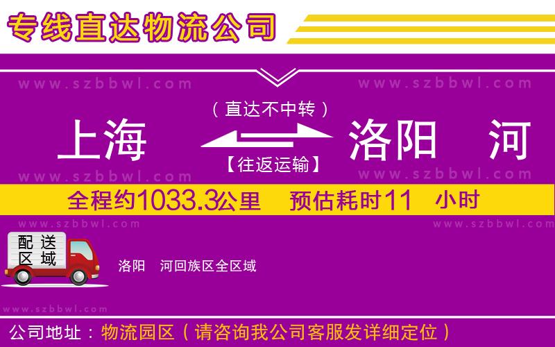 上海到洛陽(yáng)瀍河回族區(qū)物流專線