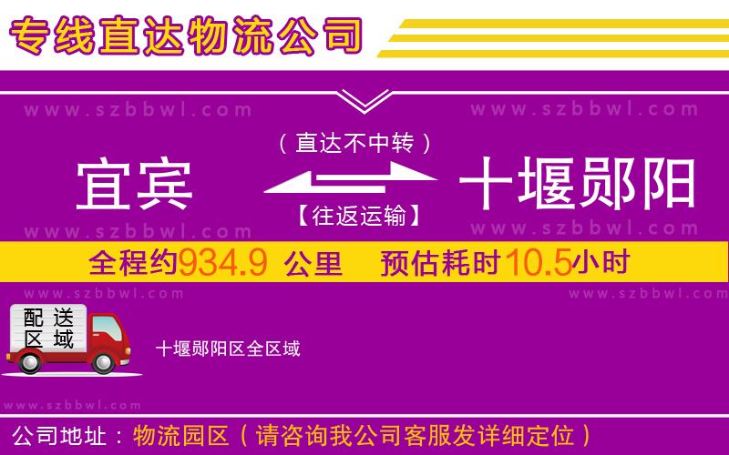 宜賓到十堰鄖陽(yáng)區(qū)物流專(zhuān)線