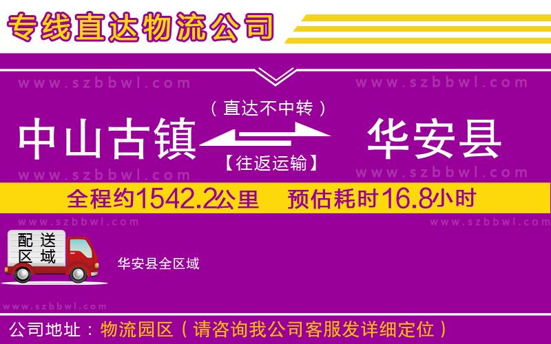 中山古鎮(zhèn)到華安縣物流專線