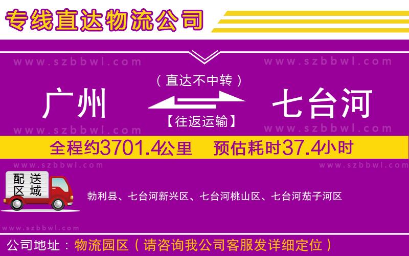 廣州到七臺河物流專線