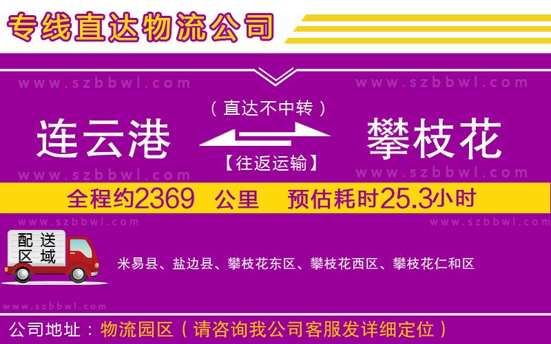 連云港到攀枝花物流專線