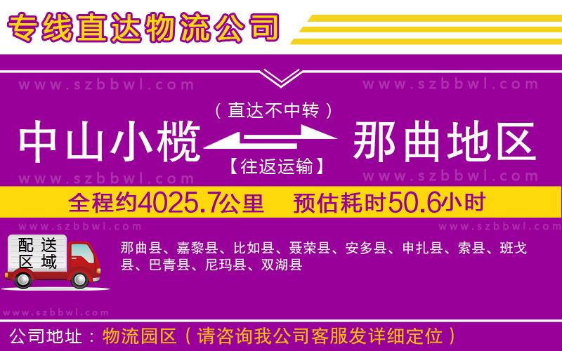 中山小欖到那曲地區(qū)物流專(zhuān)線