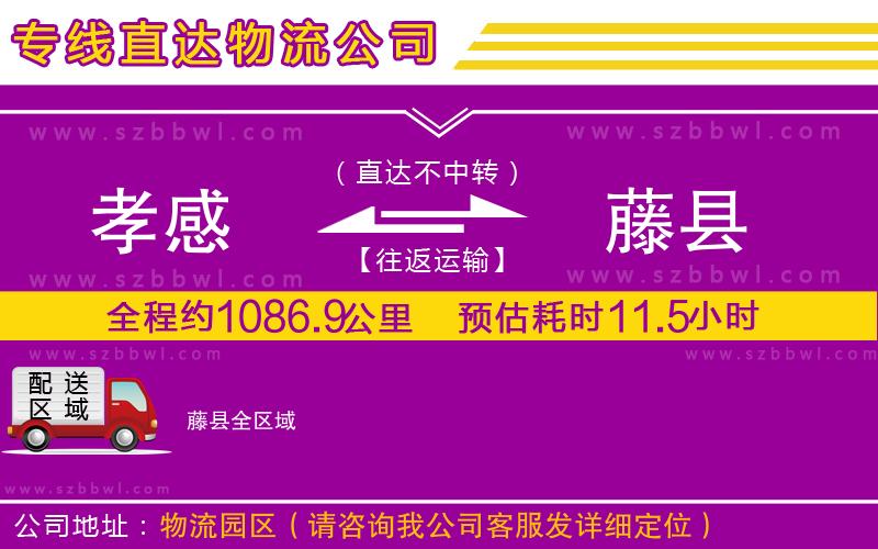 孝感到藤縣物流公司
