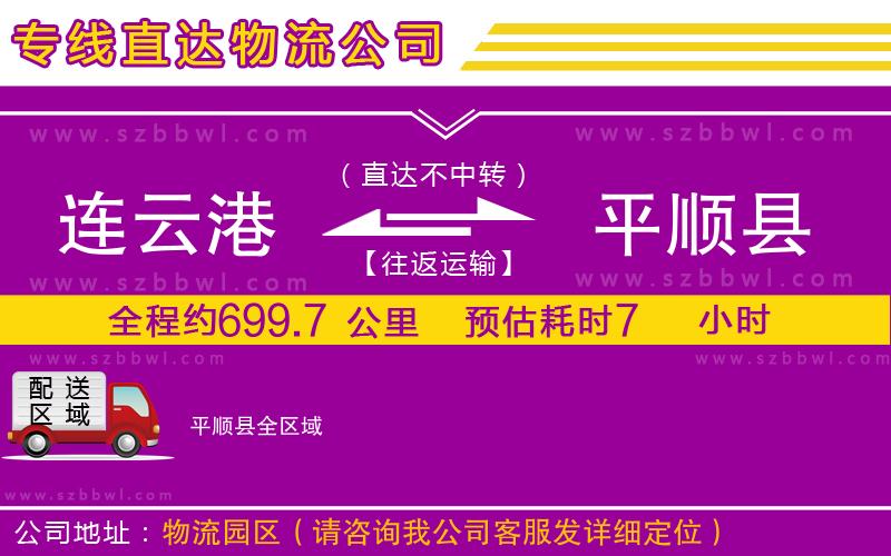 連云港到平順縣物流專線