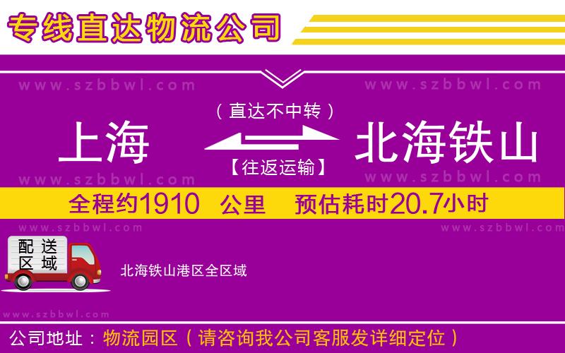 上海到北海鐵山港區(qū)物流專線