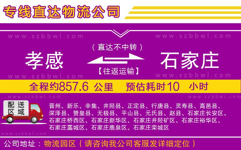 孝感到石家莊物流專線