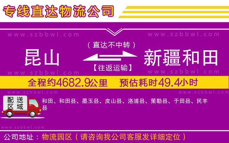 昆山到新疆和田地區(qū)貨運專線