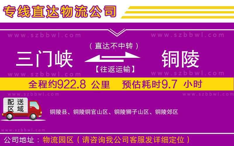 三門峽到銅陵物流專線