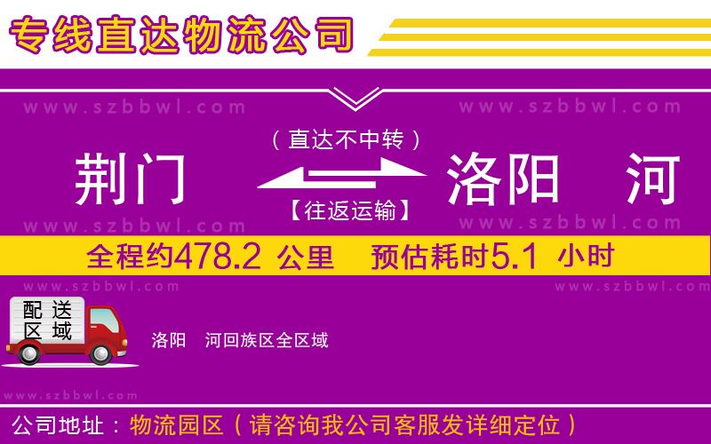 荊門到洛陽瀍河回族區(qū)物流公司