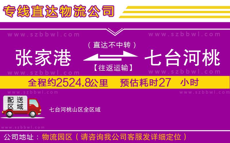 張家港到七臺河桃山區(qū)貨運(yùn)專線