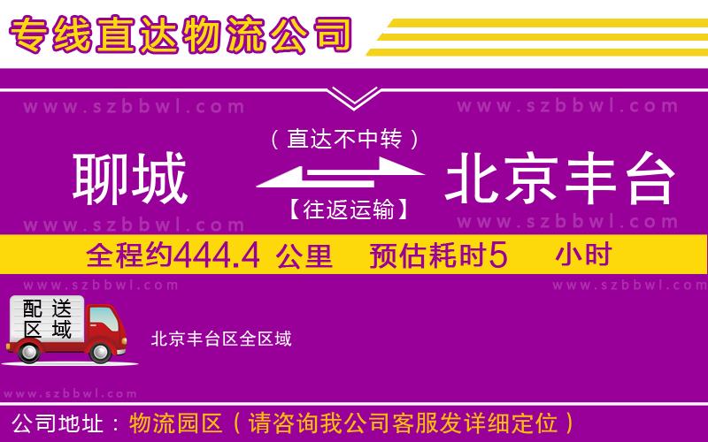 聊城到北京豐臺(tái)區(qū)物流專線